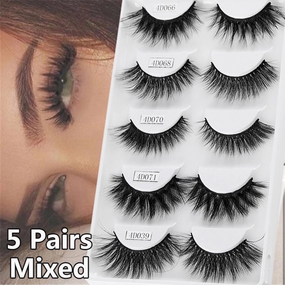 5 Pairs Mixed Styles 3D Mink Hair False Eyelashes - Picture 7 of 7